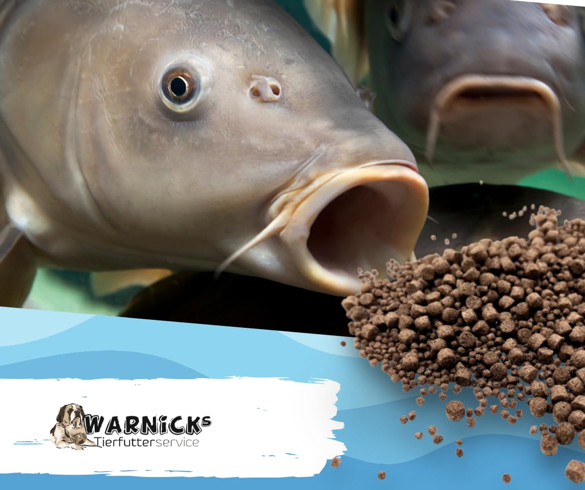 Warnick's Fischfutter Karpfenfutter Basic - 15 kg, 3-6 mm Pellets