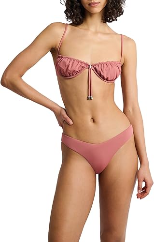 Onia Women's Standard Bikini TOP, Clay Rose-X-Small