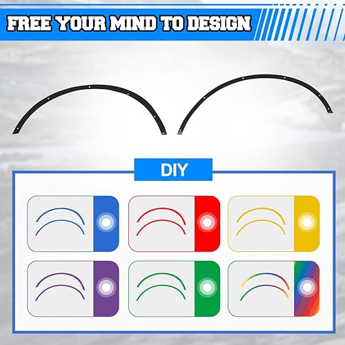 Miniatura 3 de ROXX Guardabarros delanteros y traseros de acero compatibles con Ford Bronco 2/4 puertas 2021-2025, 4 protectores de cubierta de rueda delantera y