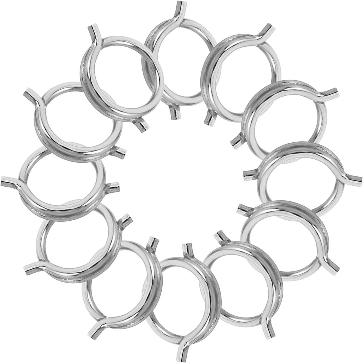 15pcs Kitchen Shears Replacement Springs Heavy Duty Poultry Scissors Precision Steel Torsional Springs for Chicken Bone Cutting Kitchen Tool Maintenance