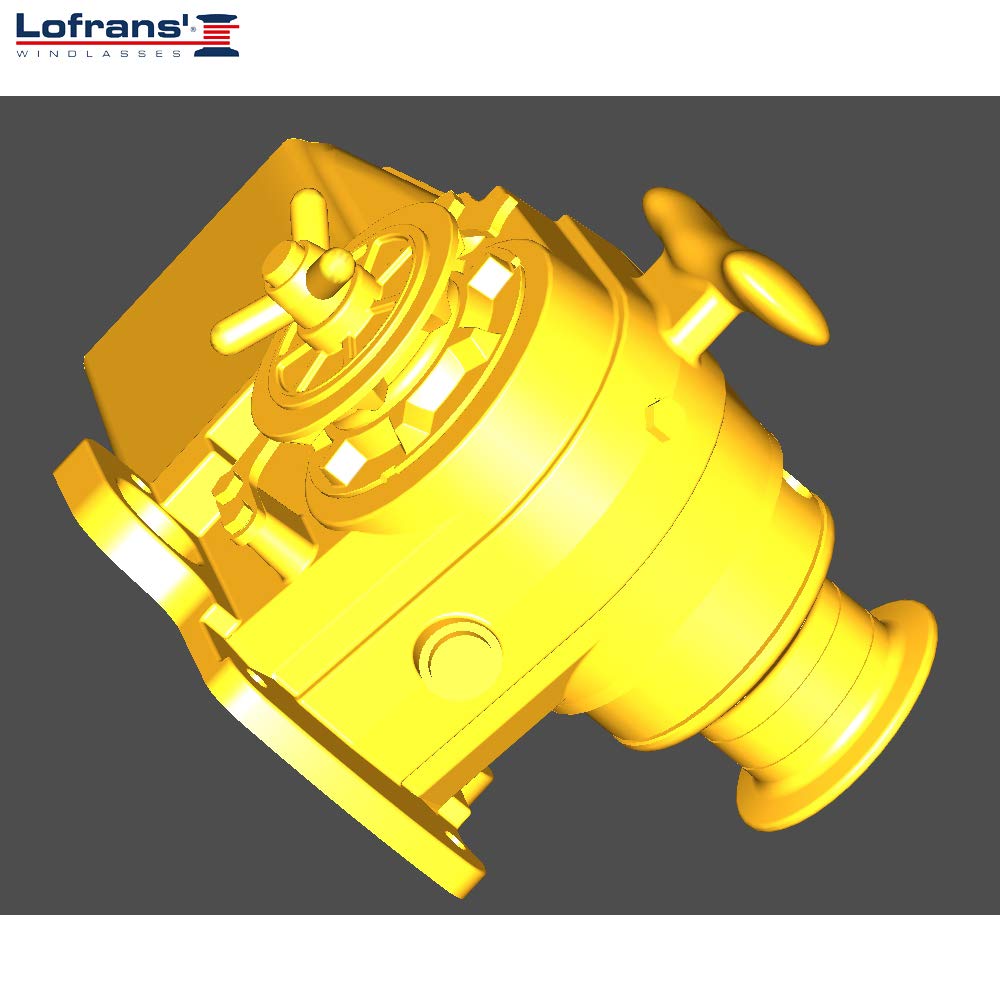 Lofrans Ankerwinde Tigres horizontal Ø8mm Kette mit Spill 1500W 12V