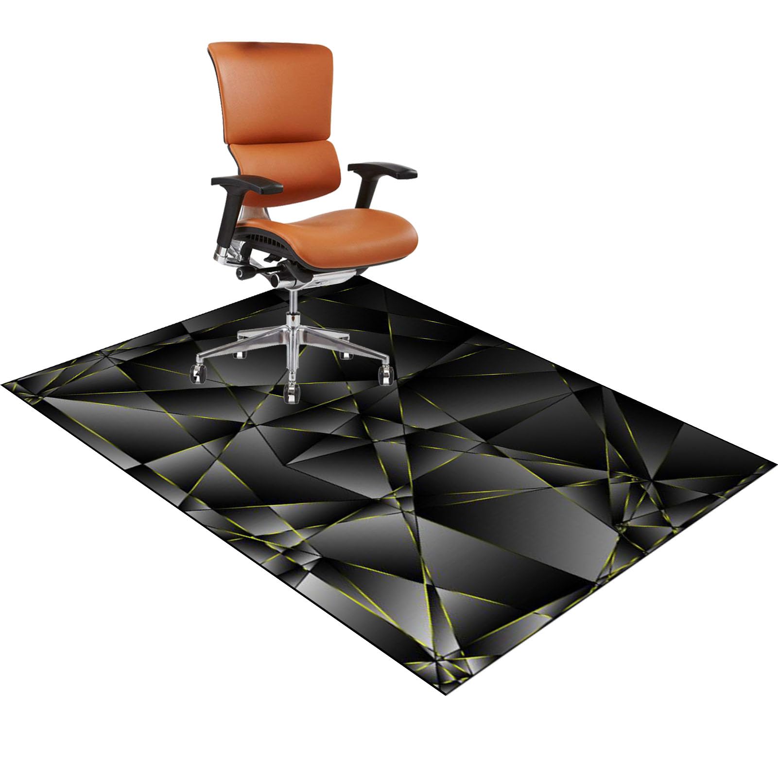 Office Chair Mat for Hardwood Floor, Carpet Protector Chair Mat, Large Anti-Slip Desk Chair Mat for Carpet Floors, Computer Chair Mats, Floor Protector Mat for Office Home, Non-Slip 120 x 150 cm