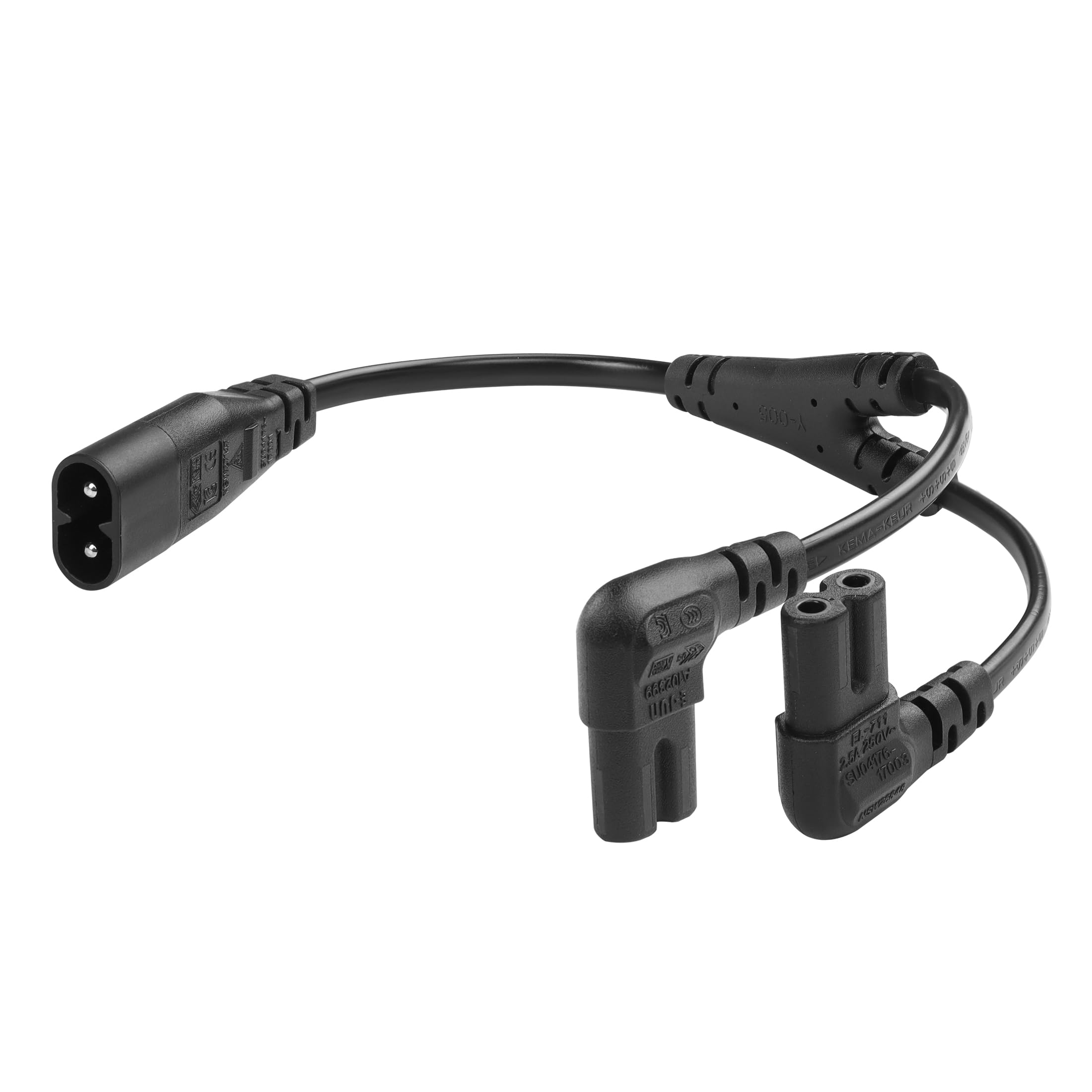 その他 duepecorecontono888 Amazon.com: C8 to Dual C7 Y Splitter Power Cord YACSEJAO 1FT IEC