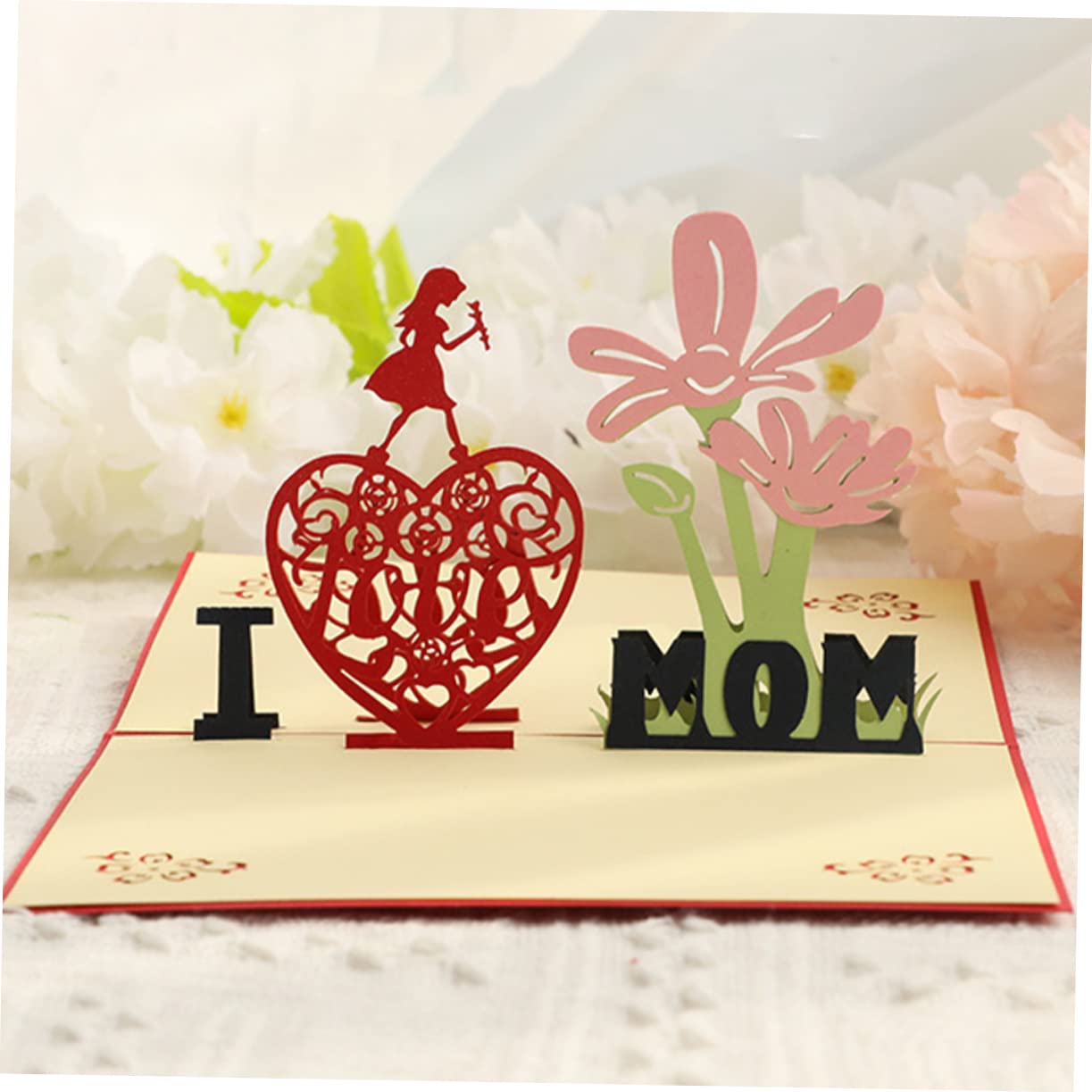 Operitacx 10piezas Tarjeta De Cumpleaños Para Mamá Artesanal Para Día Tarjeta De Felicitación Diseño Único y Mensaje Especial Expandido