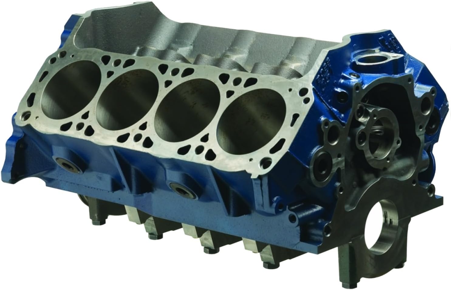 Engine, Boss 351, Bare Block, 3.990 in Bore, 9.200 Deck, 4-Bolt Main, 2 Piece Seal, Iron, Small Block Ford, Each