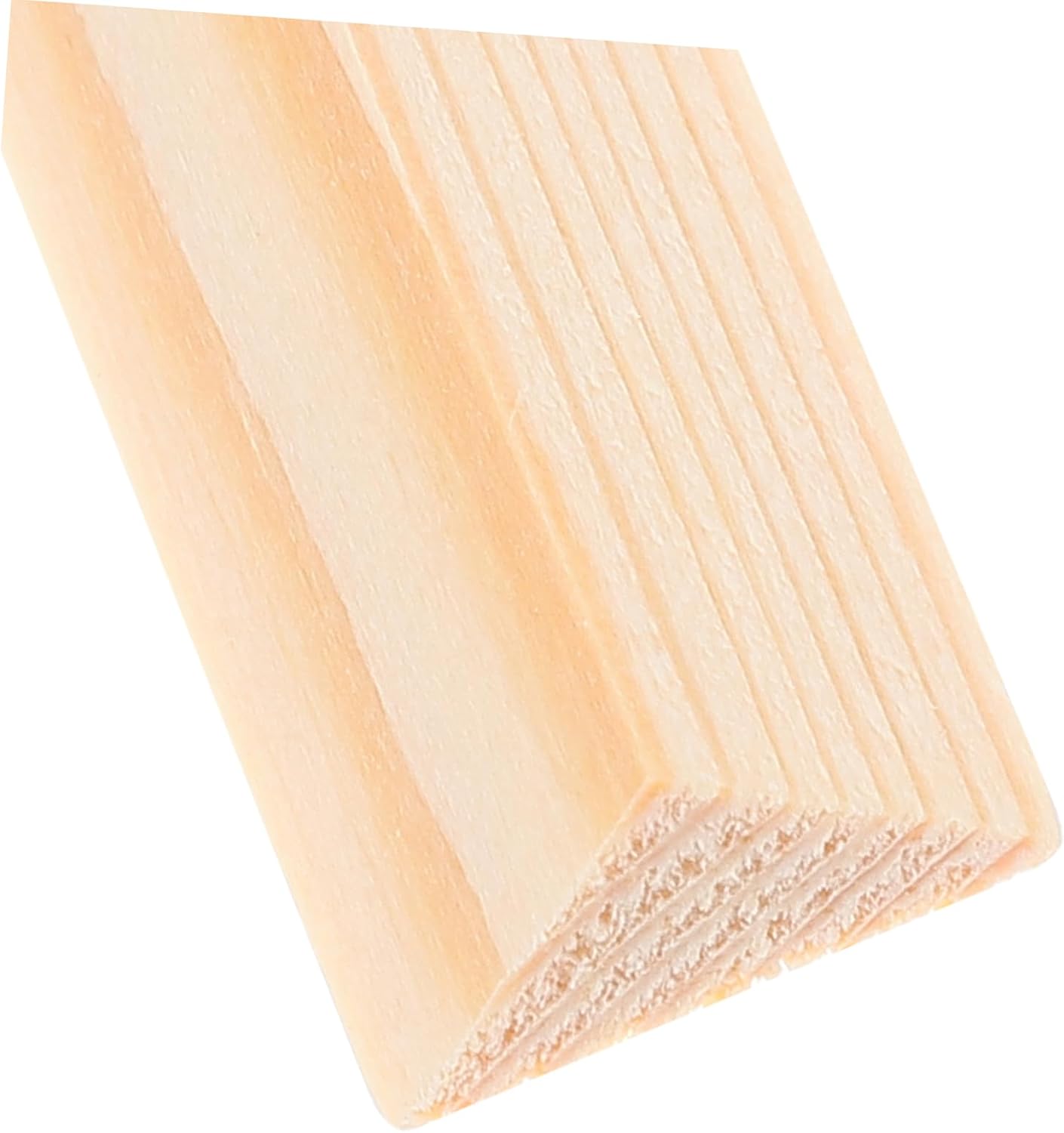 Outanaya 6pcs DIY Wooden Triangle Strips for Window Screen Edging Unfinished Craft Wood Planks for Decorative Molding Easy to Install Trim for Home Decor
