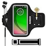 RUNBACH Running Armband for Motorola G Fast/G Pro/G Stylus/G8/G8 Power/G8 Play/G8 Plus/G7/G7 Power/G7 Play/G7 Plus/E/E6/E6 Plus/Z4,Sweatproof Exercise Bag for Motorola Phones