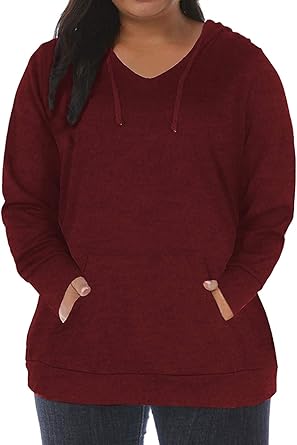 Plus size womens pullover hoodies Clearance