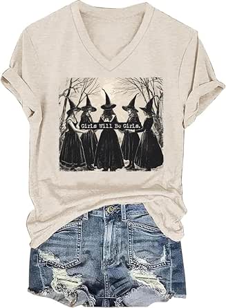 Maglietta Horror Divertente 'I'm Fine' Con Macchie Di Sangue – T-Shirt Donna Halloween – Regalo Spaventoso