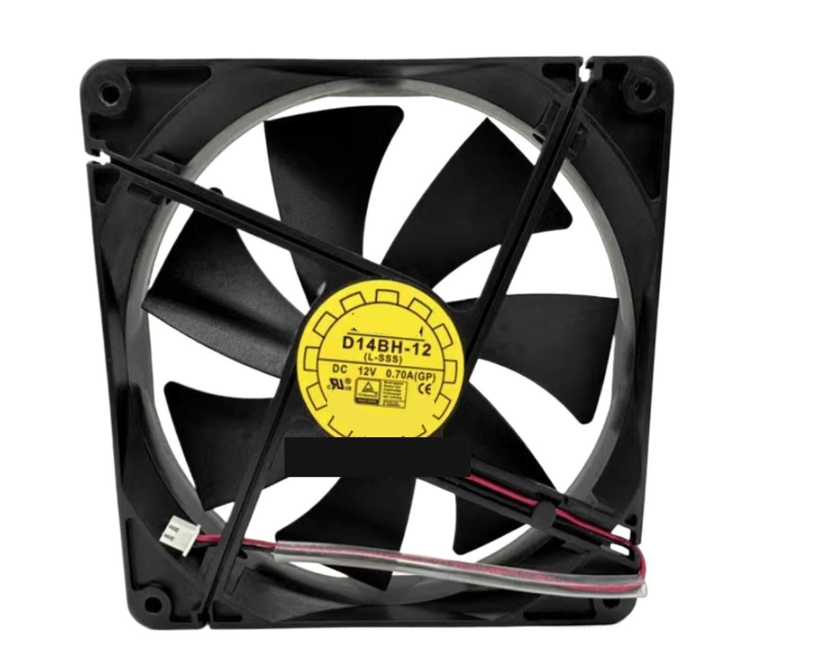 YMUGUEGH 14025 D14BH-12 DC12V 0.70A 14CM Two Wire Fan