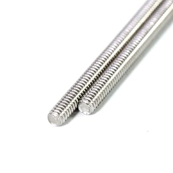 Stainless Steel Fully Threaded Rod, 1/4 -20 Thread Size, 12 Length, Right Hand Threads, 4 Pieces