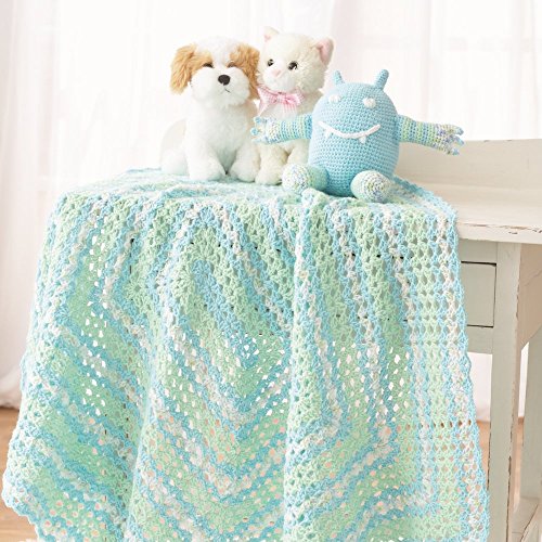 Image of Bernat Baby Sport Big Ball Ombre Yarn, 9.8 oz, Gauge 3 Light, 100% Acrylic, Funny Prints