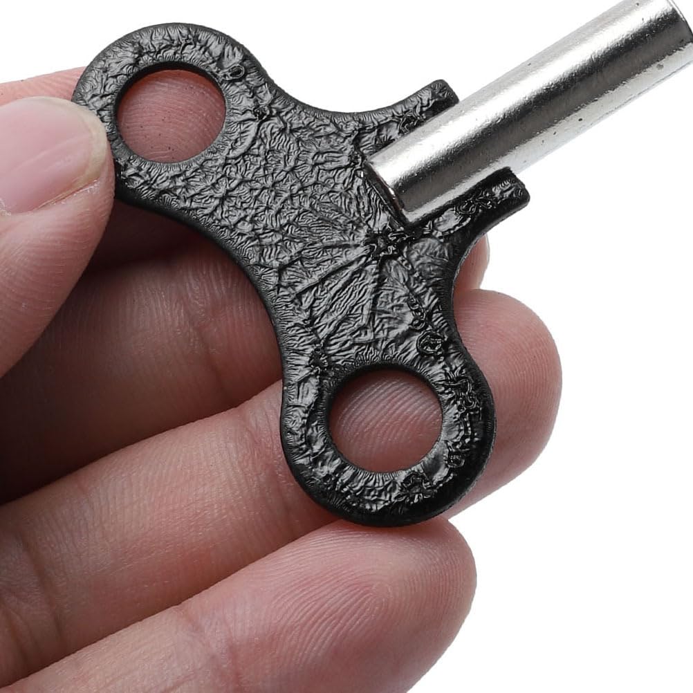Garneck 4 Pcs Clock Key Regulator Clock Wind up Key Grandfather Parts Key Wind Alarm Convenient windings windings for Floor Alloy Box Machine Old Fashioned