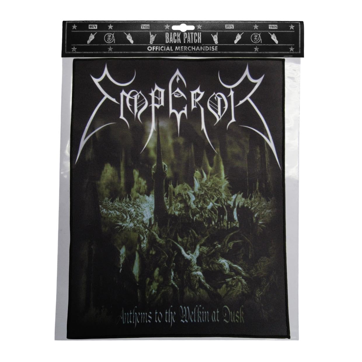 Emperor Men's Black Anthems To The Welkin At Dusk Album Patch (One Size) (Black)