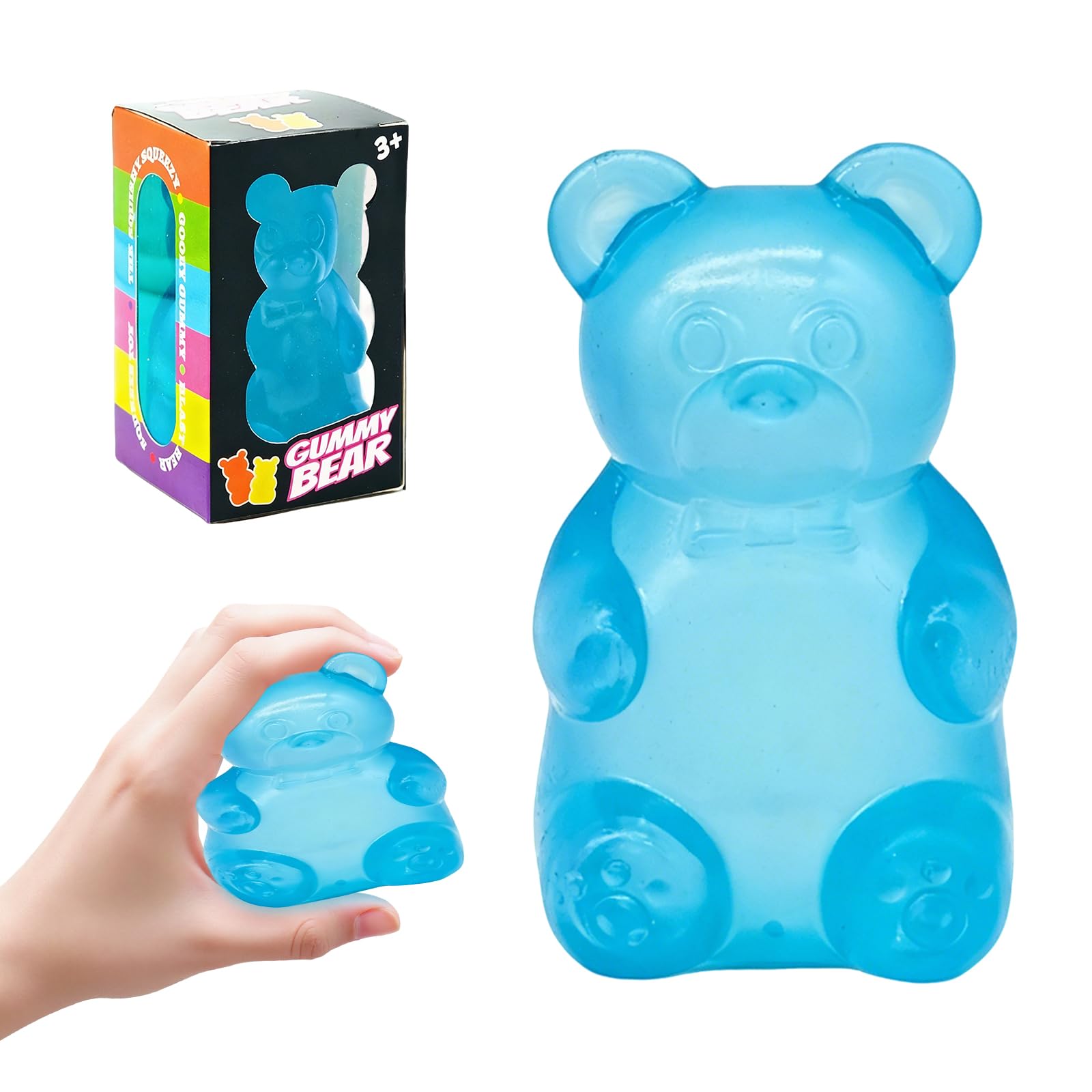 Viilich Gummy Bear Toy, Stress Relief Toy for Children, High-Density Squeeze Toy for Pupils to Calm Down, Fidget Toy for Anxiety Reduction and Relaxation — image 1