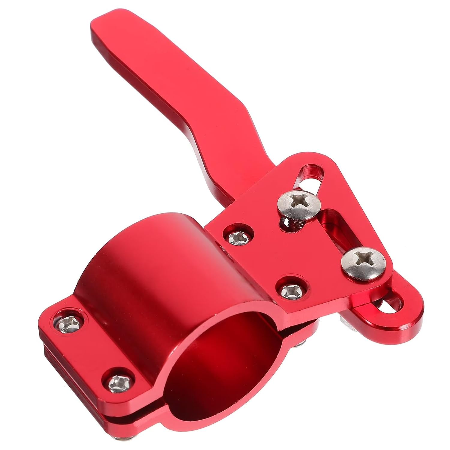 Autotrends Turn Signal Lever Extender, Position Up Extender Steering Wheel Turn Rod Position Up Extender Turn Signal Lever Bar Extension W/Spacer for Car (Red)