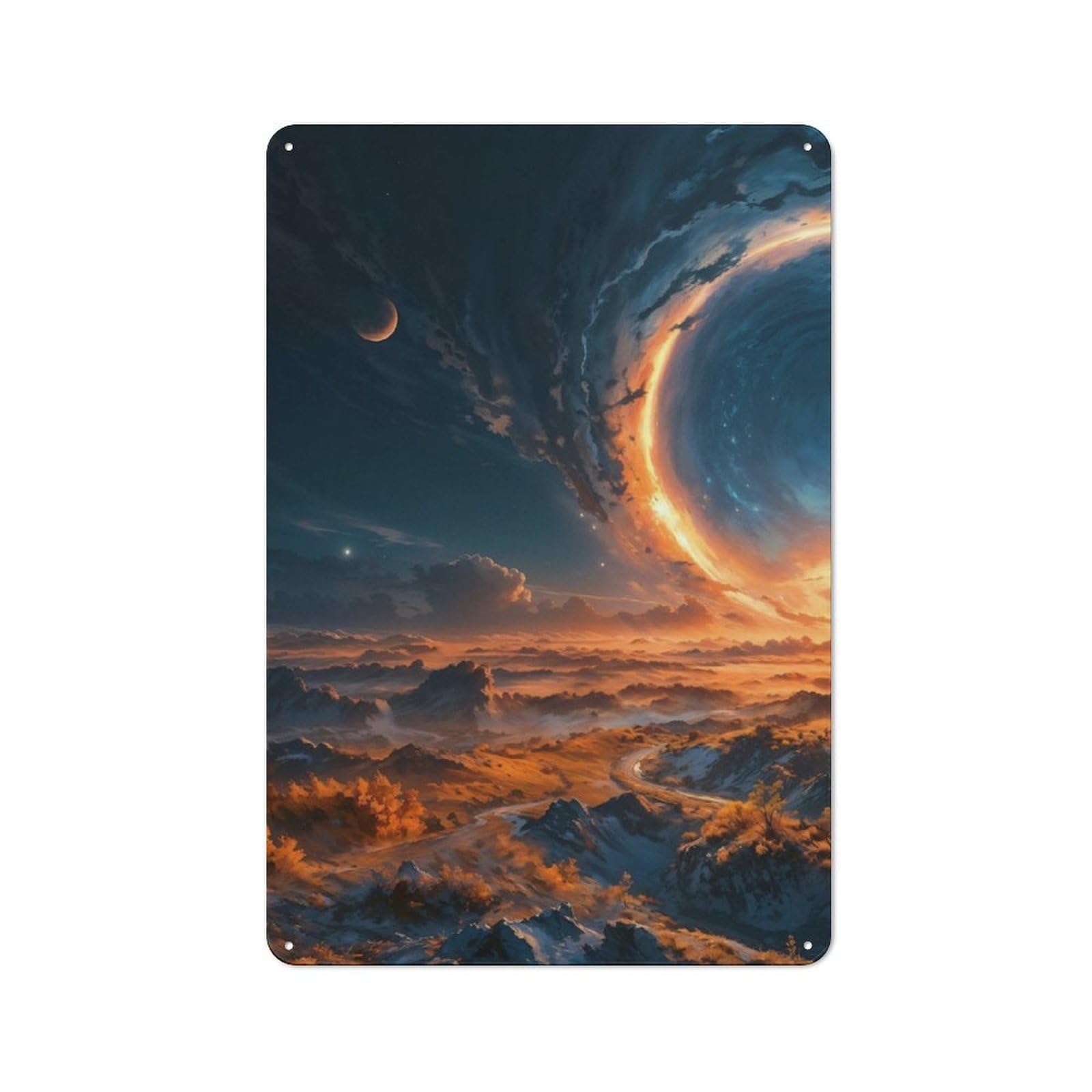 Retro Tranquil Sunset P1 Vintage Tin Sign 30x20cm, Cafe Wall Decor for Kitchen, Cafe, Pantry Or Dining Room