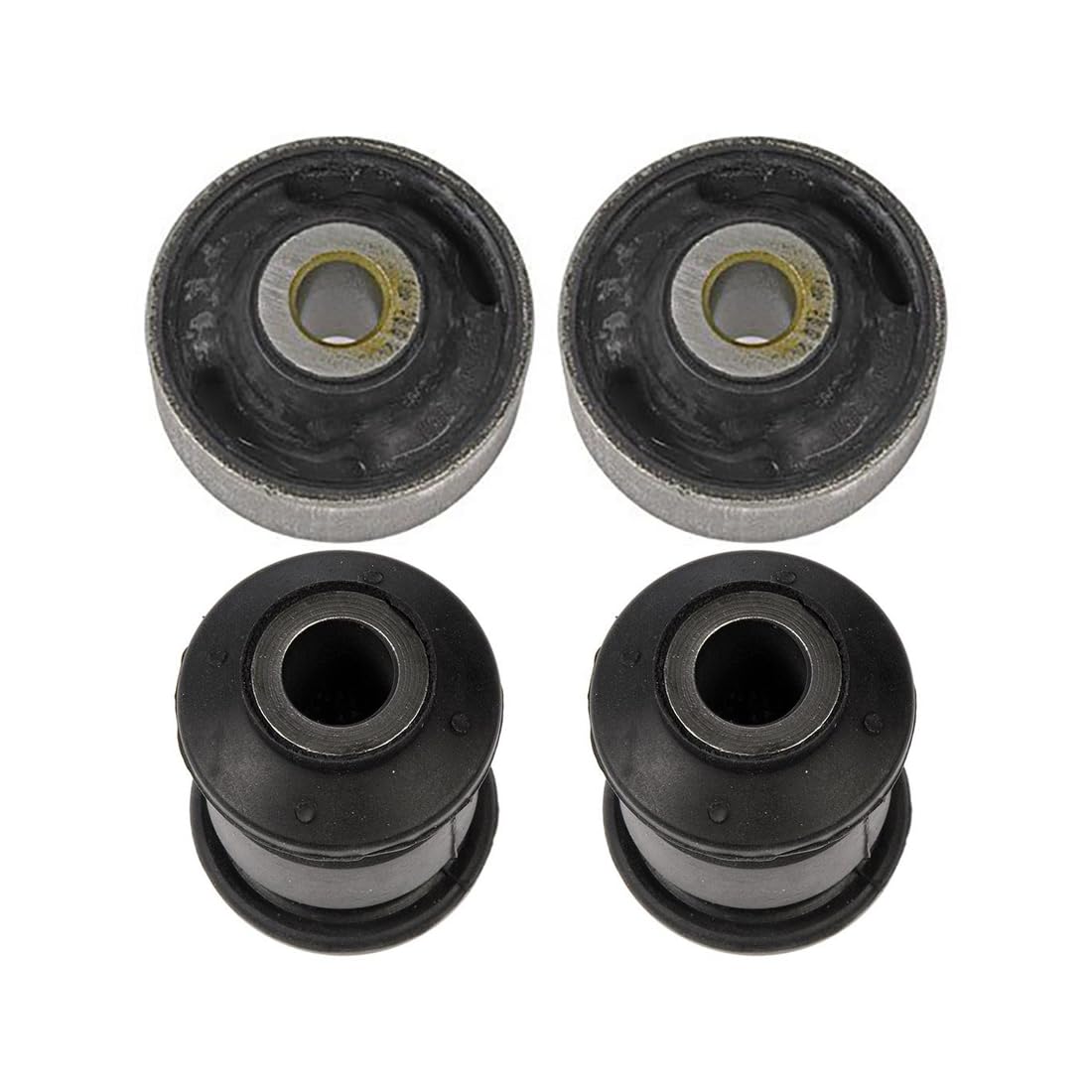 Bushing, Front Lower Forward Rearward Control Arm Bushing Replacement 4 Pieces fits Seat Ibiza 2.0L 2009 2010 2011 2012 2013 2014 2015, fits Volkswagen Gol 1.6L 2009 2010 2011 2012 2013 2017