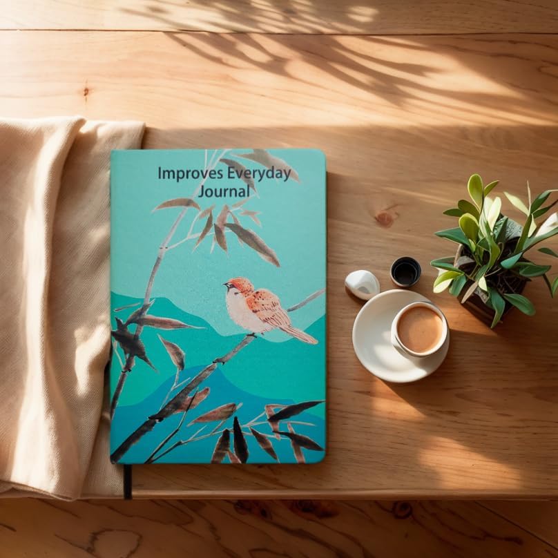 M MISS.MISY Mejora el diario diario para mujeres, diario para hombres, diario de cuero, diario de gratitud, diario de cuidado personal para hombres,