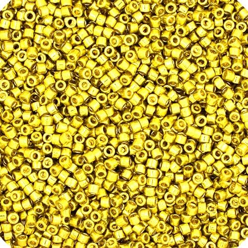 Miyuki Delica 11/0 Duracoat Galvanized Zest 5.2gms Vial of Japanese Glass Beads