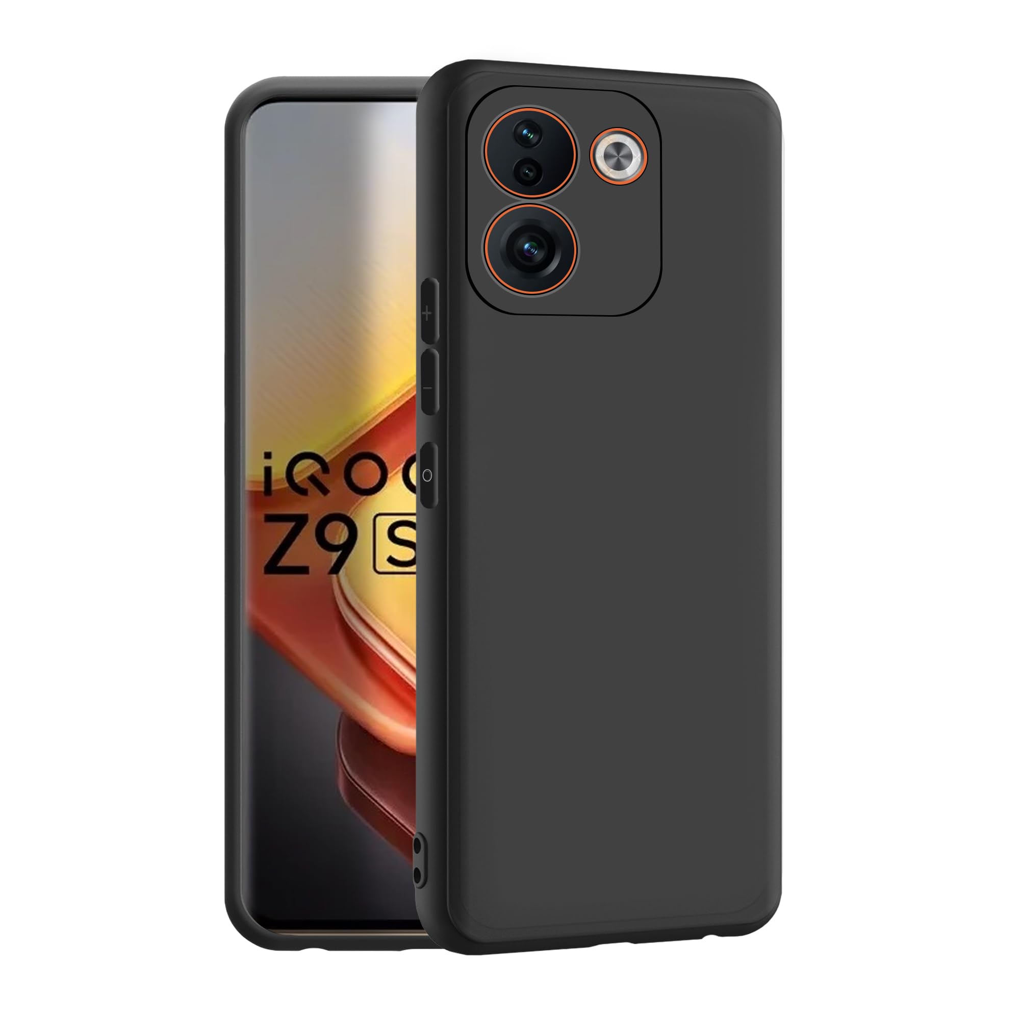 CEDO iQOO Z9s Pro/Vivo T3 Pro (5G) Back Cover | Camera Bump Protection & Inner Velvet Fabric Lining | Ultra Slim Matte Soft Rubberised Case Cover (Black) (B0DJ57FC8L) Amazon Price History, Amazon Price Tracker