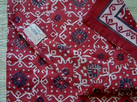 Saffron Marigold Ruby Kilim ~ Rustic Red Black Euro European Pillow Sham Cover 26X26 #TOP3