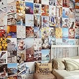 Flamingueo Fotowand - 100 Bilder Set, Wandbild, Wand Dekoration, Schlafzimmer Deko, Poster Set, Bilder Collagen, Wanddeko, Wandsticker, Deko Teenager Mädchen Zimmer, Aesthetic Deko (Amalfi)