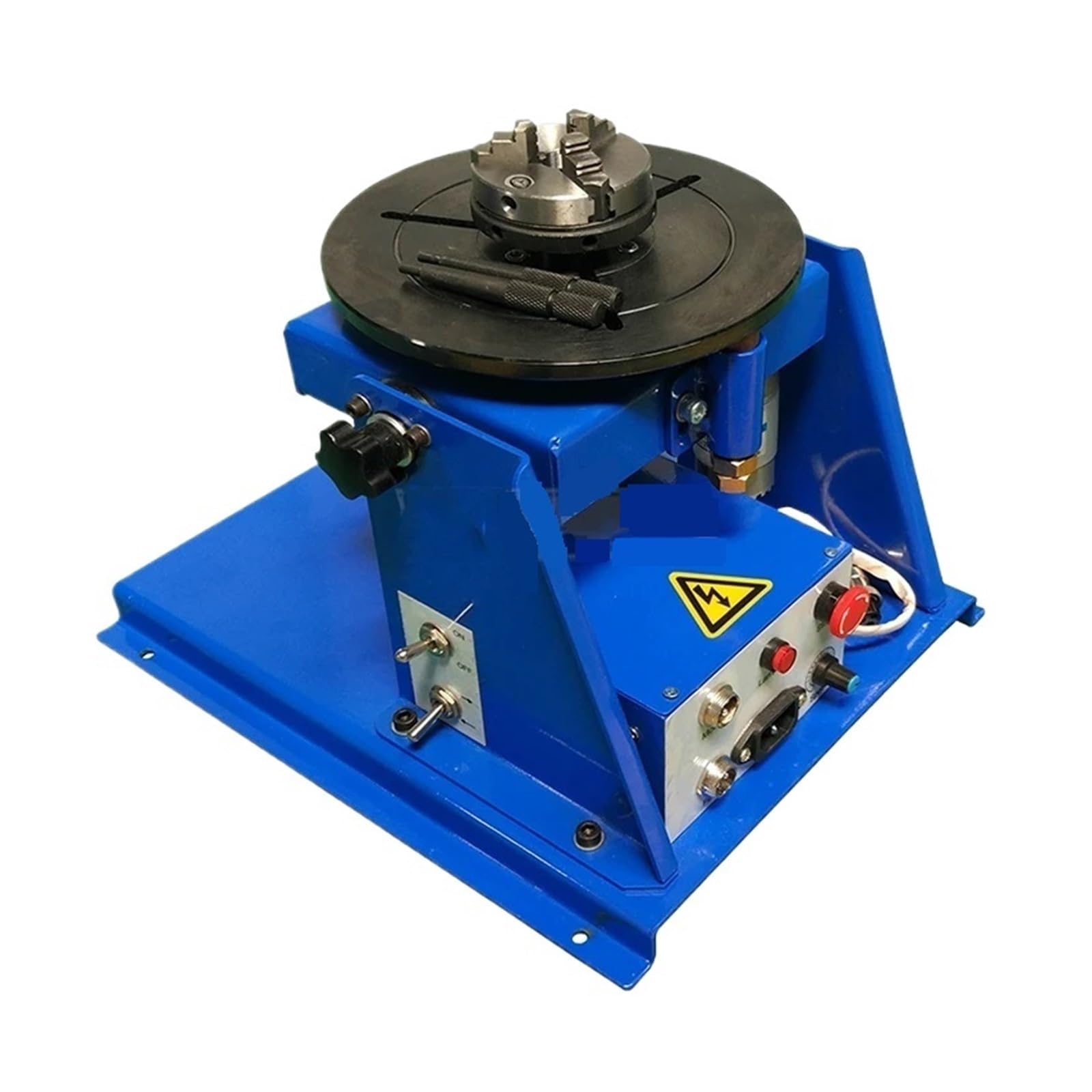 Rotary Positioner Welding Turntable 10Kg Tilt Table for Ring with 65 Chuck Smooth Rotation