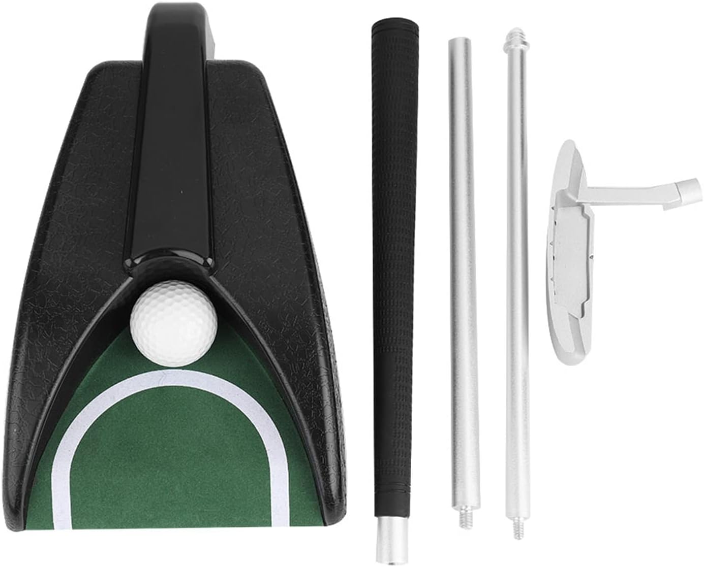 Golfs Automatic Putting Cup,Training Aid Practice Tool Putter with Automatic Ball Return Device for Indoor Outdoor Use Right Handed