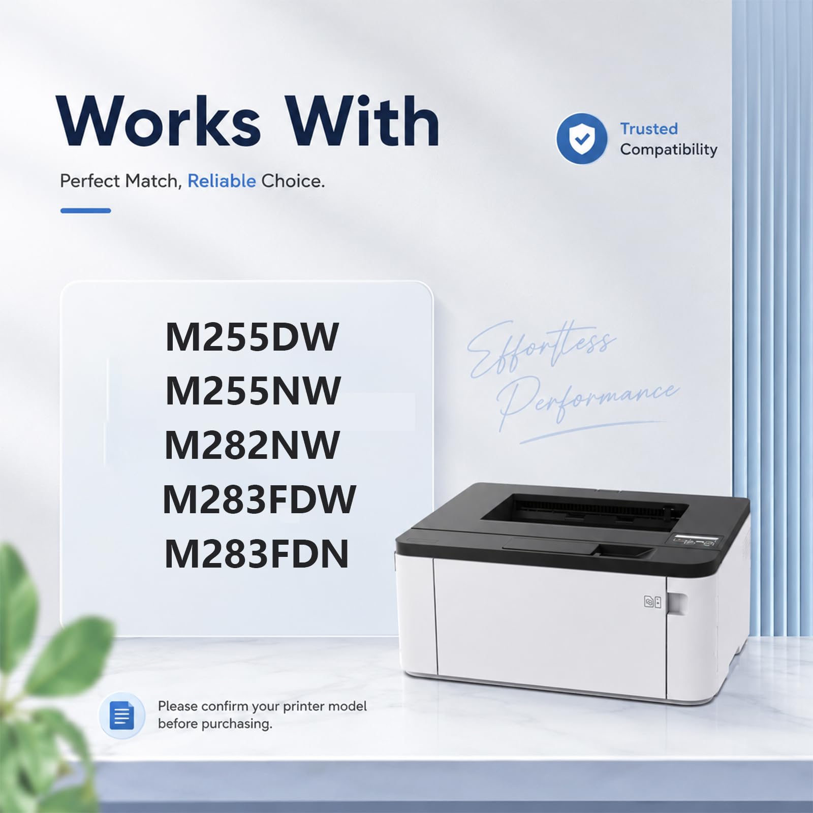 Cartuccia di toner 207A, sostituzione nera ad alta resa per stampante HP Color LaserJet M282NW M283FDN M255DW M282FDW M255NW, colori ricchi, stampe ad alta velocità,Blue