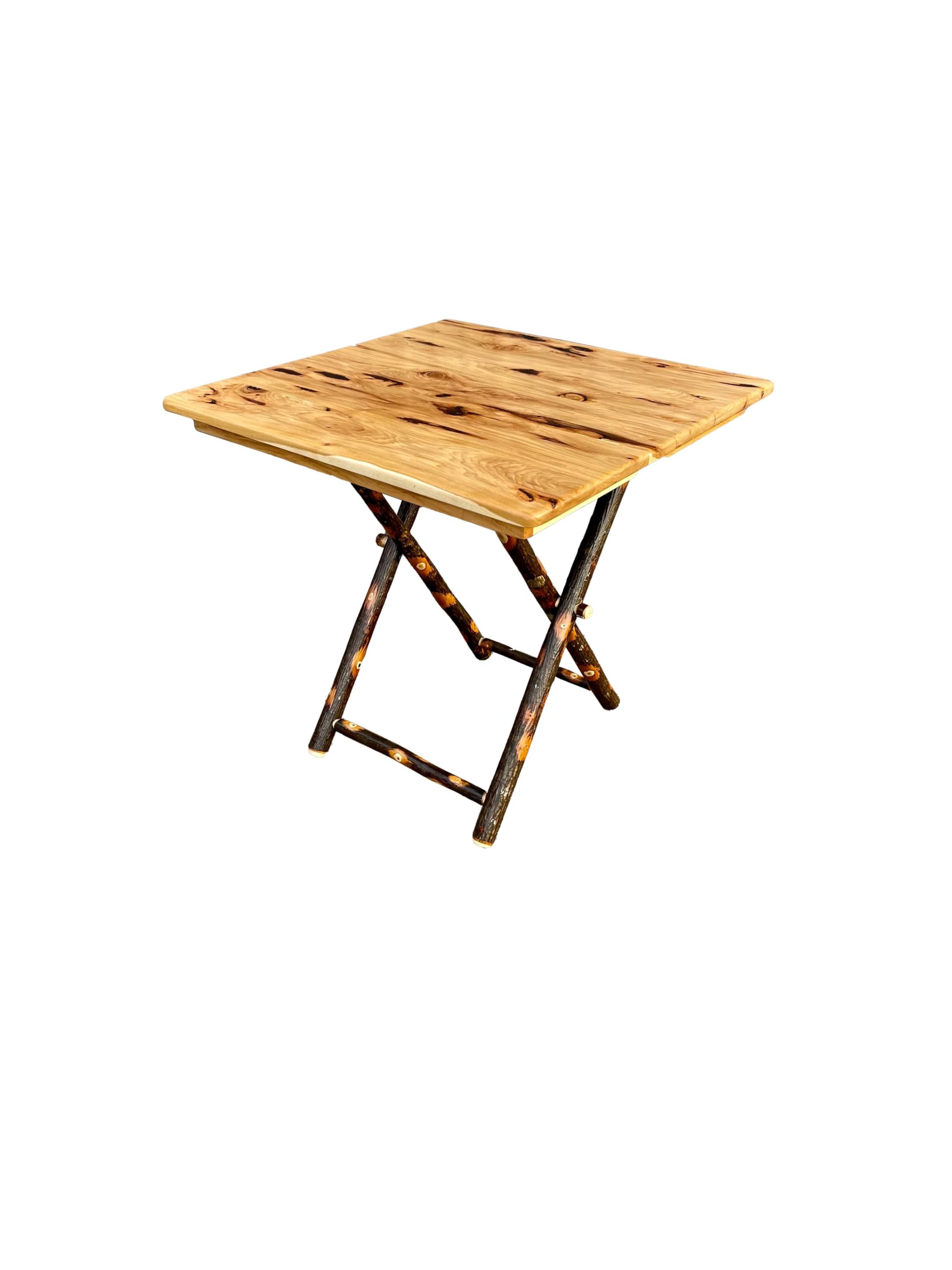 Amazon.com - Phat Tommy Hickory Wood Folding Table - Square