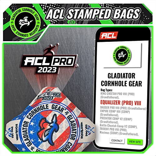 Gladiator | Acl Cornhole Bags | Professional Cornhole Bags Slick And Stick | Regulation Size Weight #TOP3