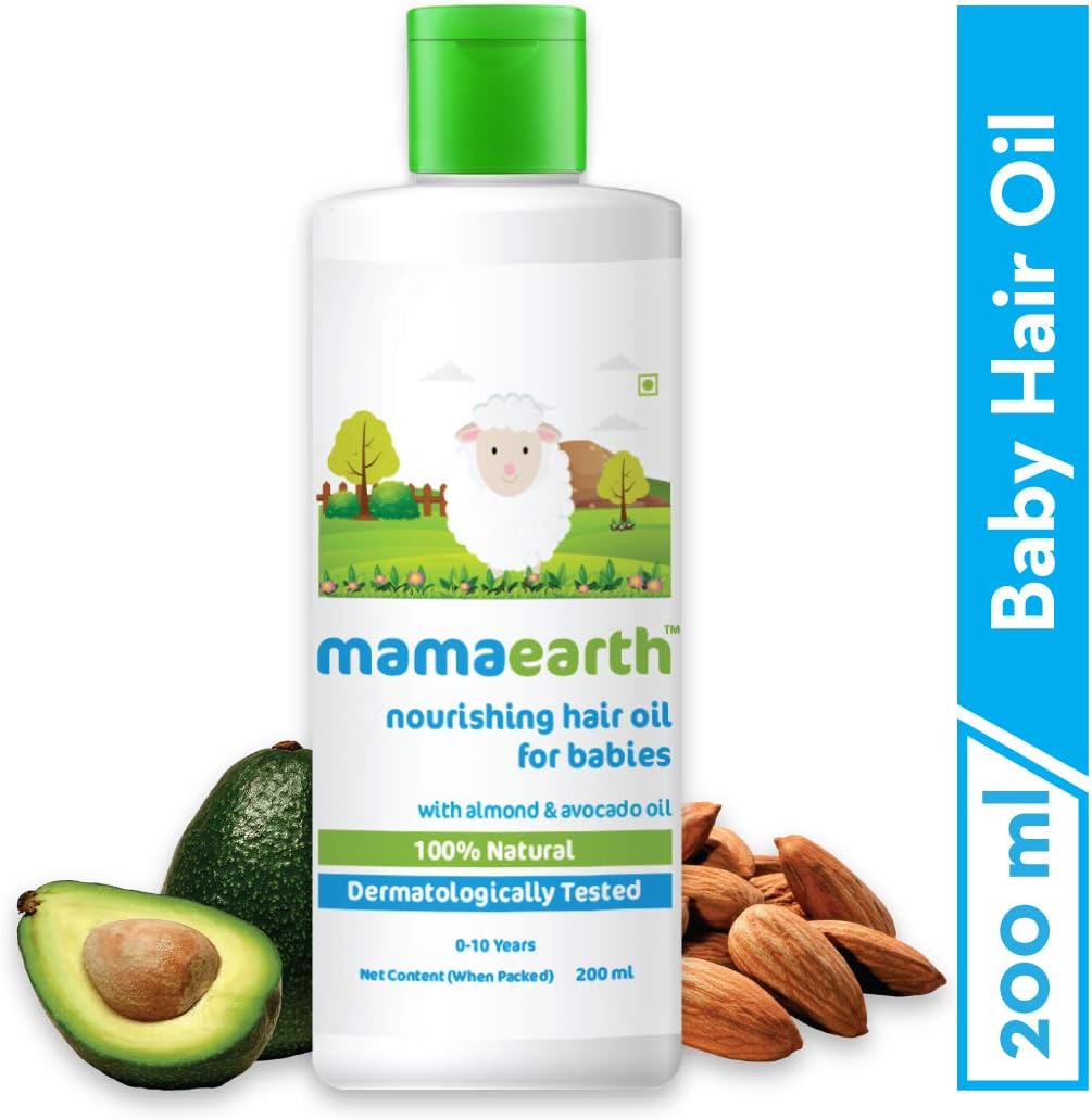 Nourishing Baby Hair Oil, with Almond & Avocado Oil 200 ml