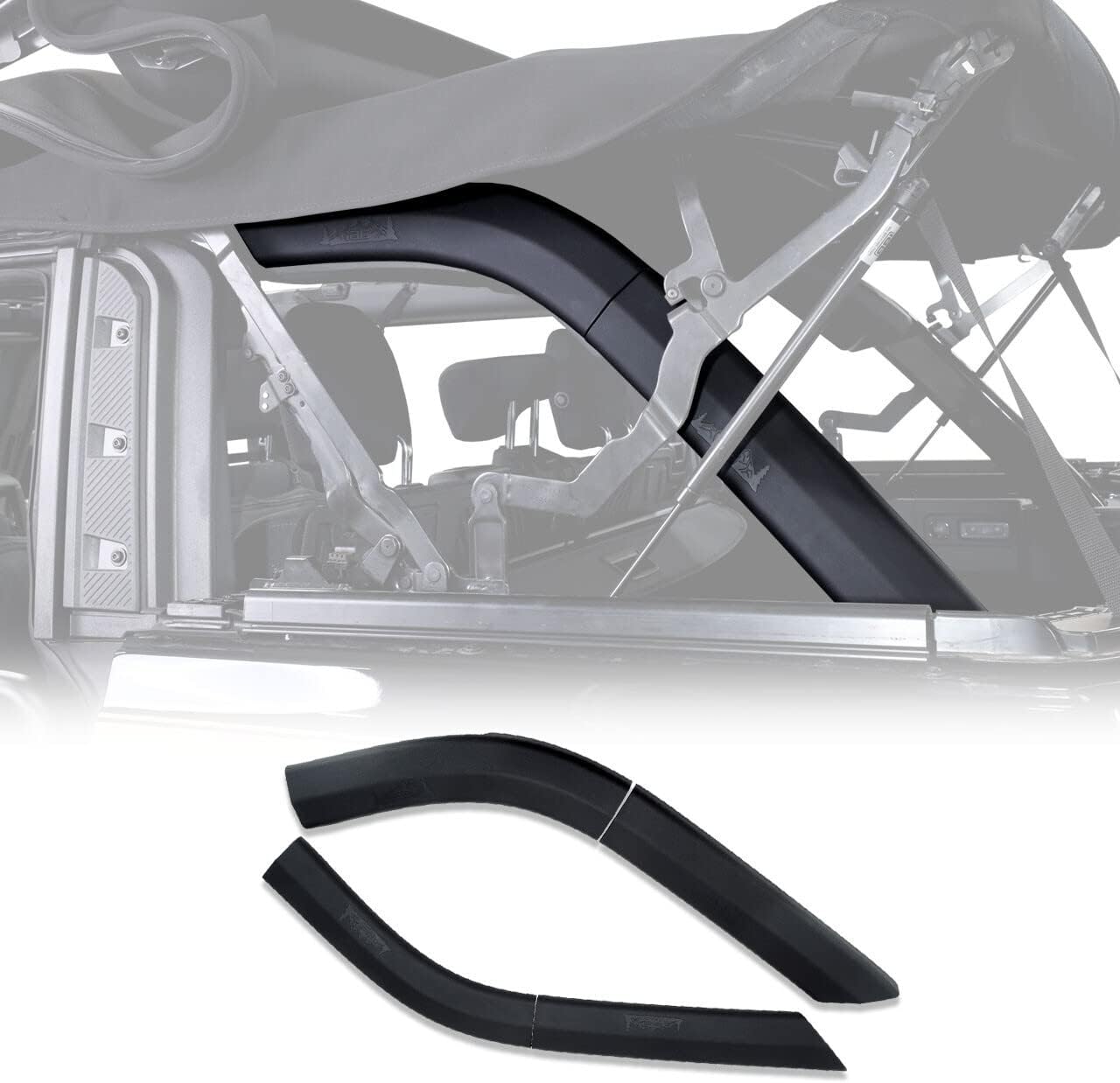 IAG I-Line D-Pillar Roll Bar Protective Covers for Ford Bronco 4 Door 2021 2022 Only (2023-24 Requires Modification)