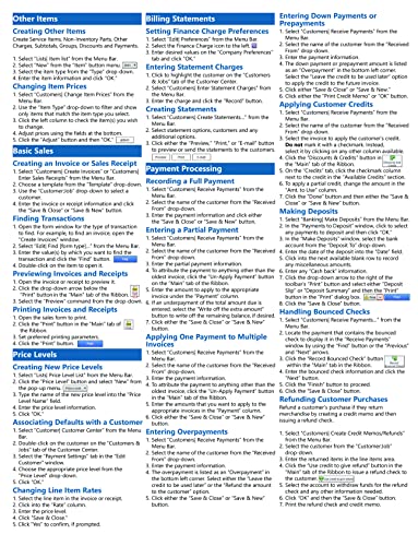image for QuickBooks Desktop Pro 2022 Quick Reference Training Card - Laminated 