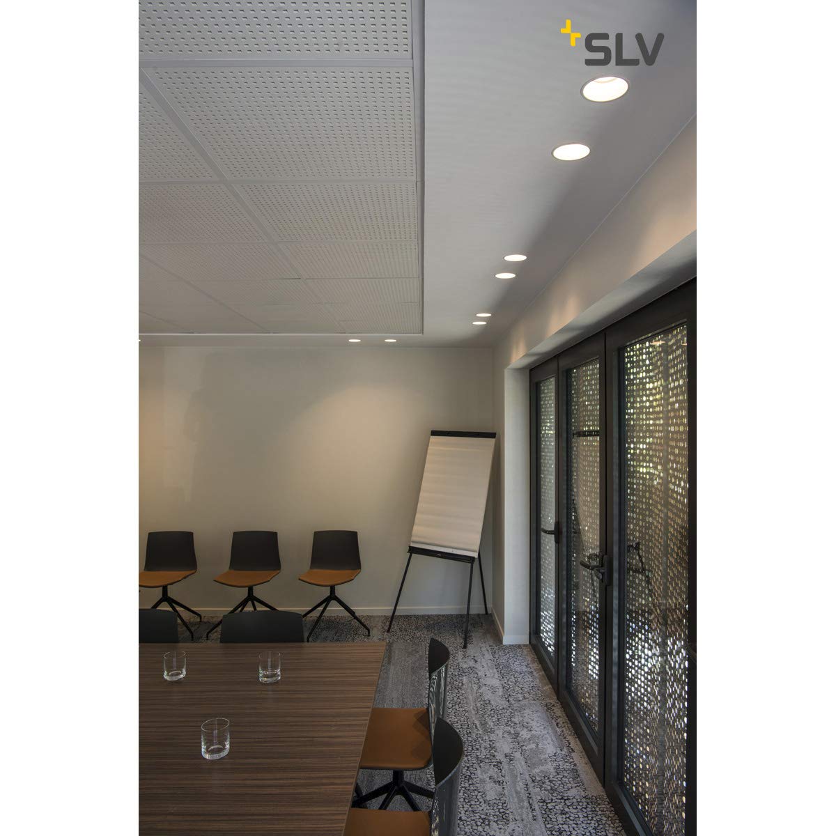 SLV encastrable en corne de O; 1 x GU10; 230 V; clip plumes Blanc 113161