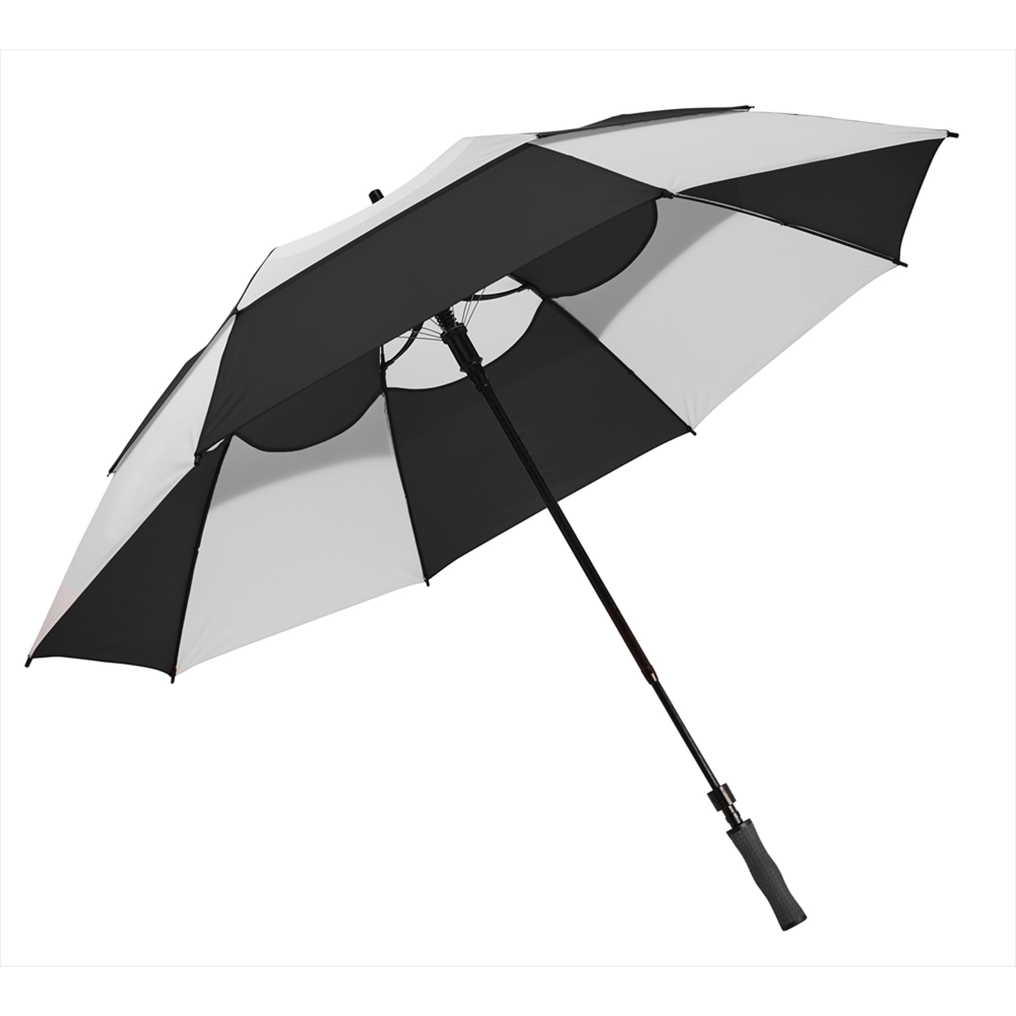 Bag Boy Bagboy's Wind Vent Golf Umbrella, Black/White, 62-Inch