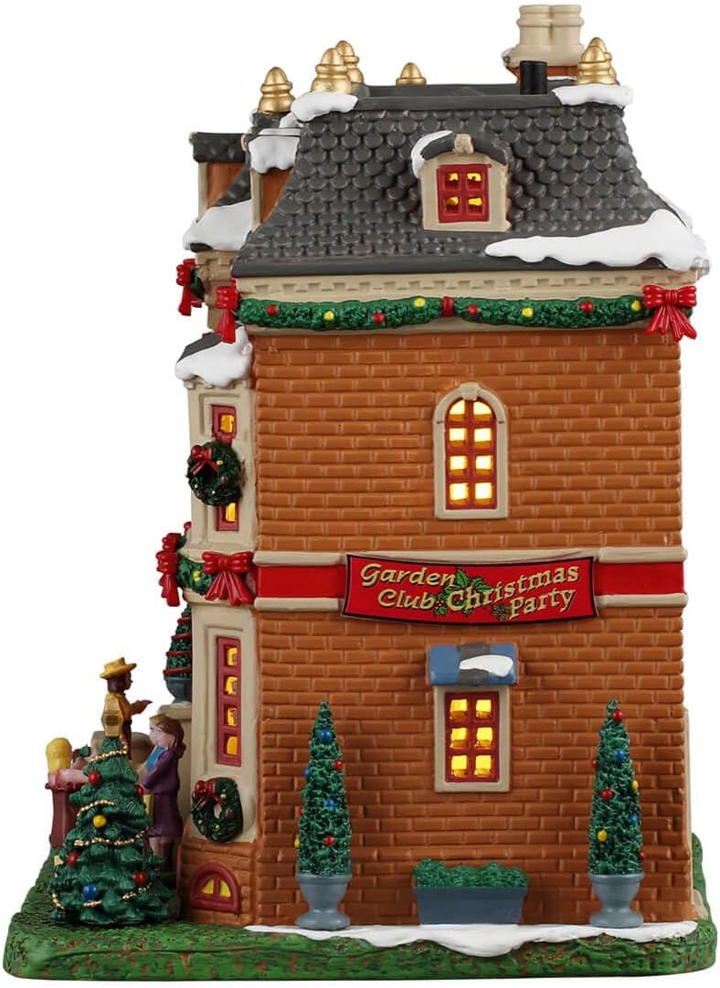Lemax, Garden Club Christmas Party, Lighted Buildings, #65580