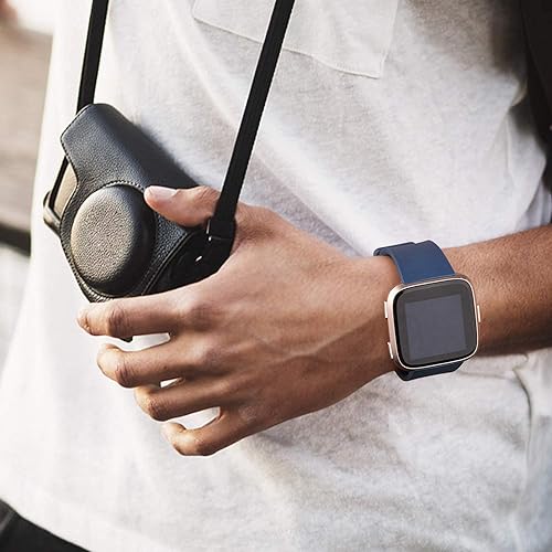 Miniatura 5 de Paquete de 6 correas deportivas para reloj compatibles con Fitbit Versa 2Fitbit VersaVersa LiteVersa SE, clásicas correas de repuesto de silicona