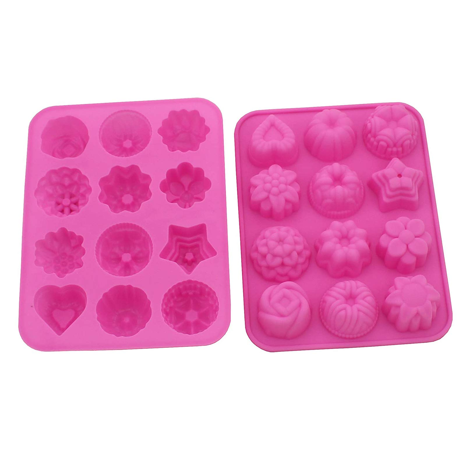 Moldes de silicona para hacer bombas de baño, jabón para invitados, gelatina, chocolate, dulces, paquete de 2 2