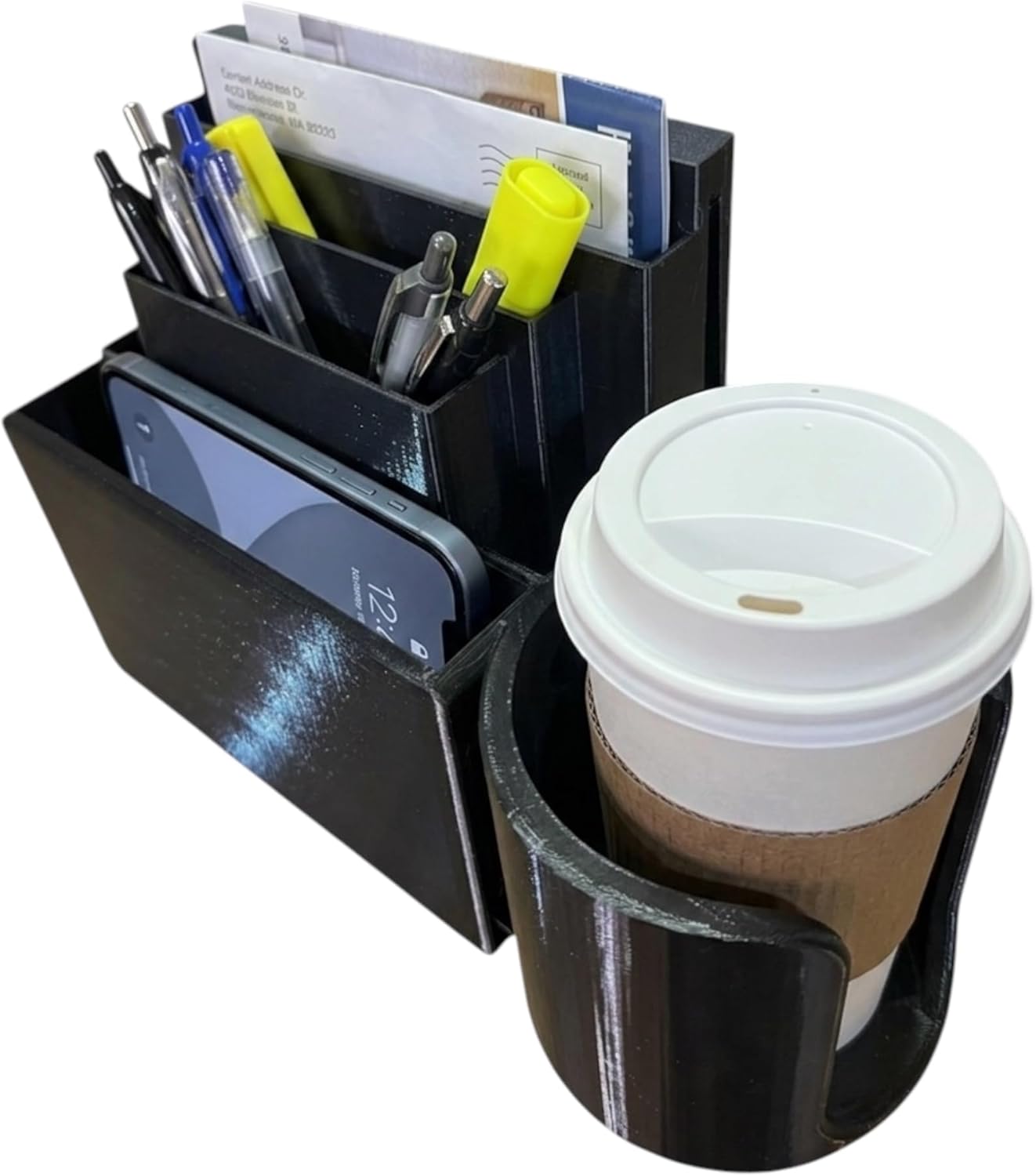 Mail Truck Carrier Organizer, LLV FFV Mail Truck Cup Holder | Detachable Supply Tray for LLV Vehicles | Fits Scanners, Pens, & Forms | Durable PETG Plastic