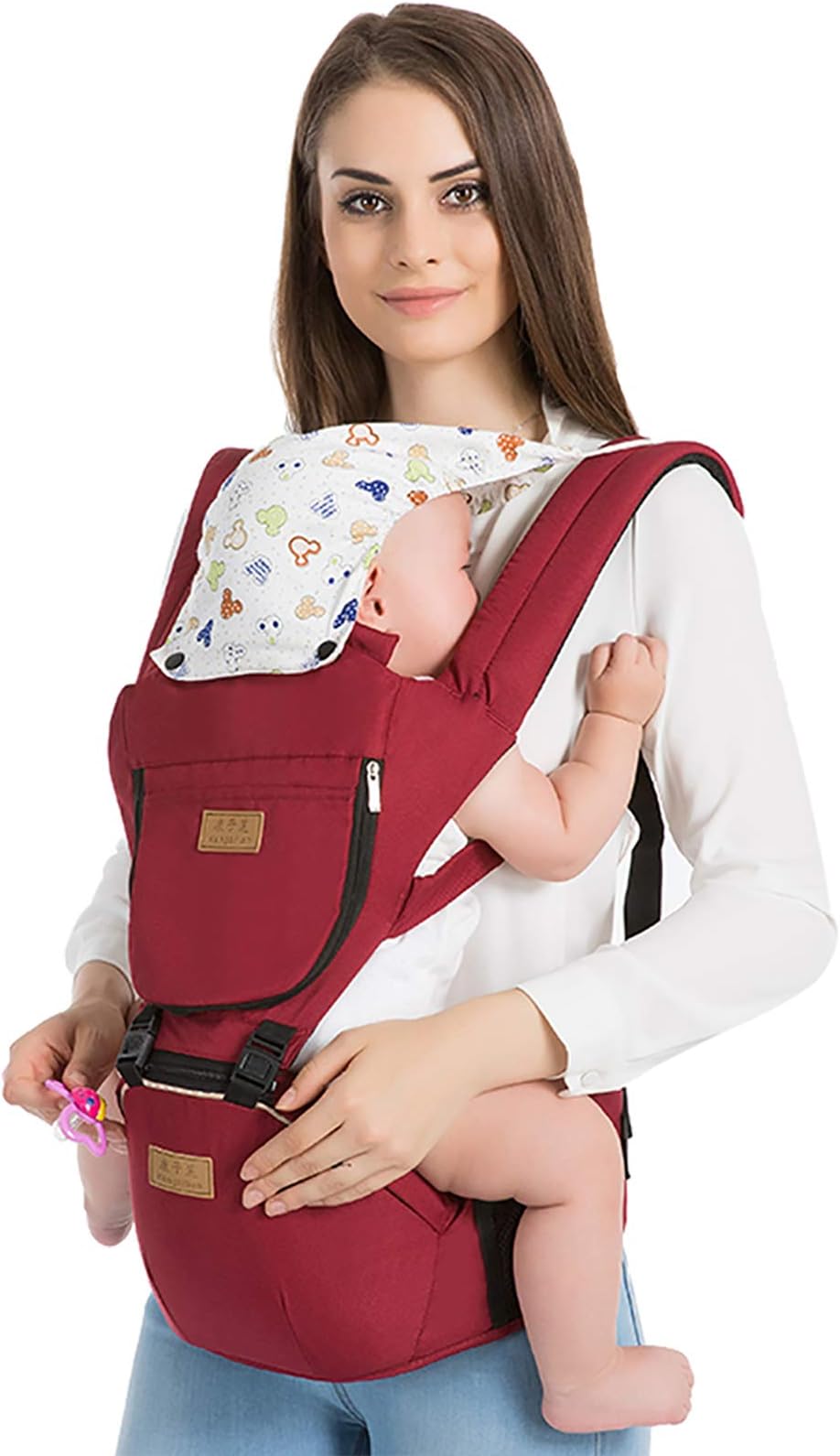 Baby Carrier Sling for Newborn, Breathable Ergonomic Baby Wrap Backpack Front and Back for Toddlers& Infants