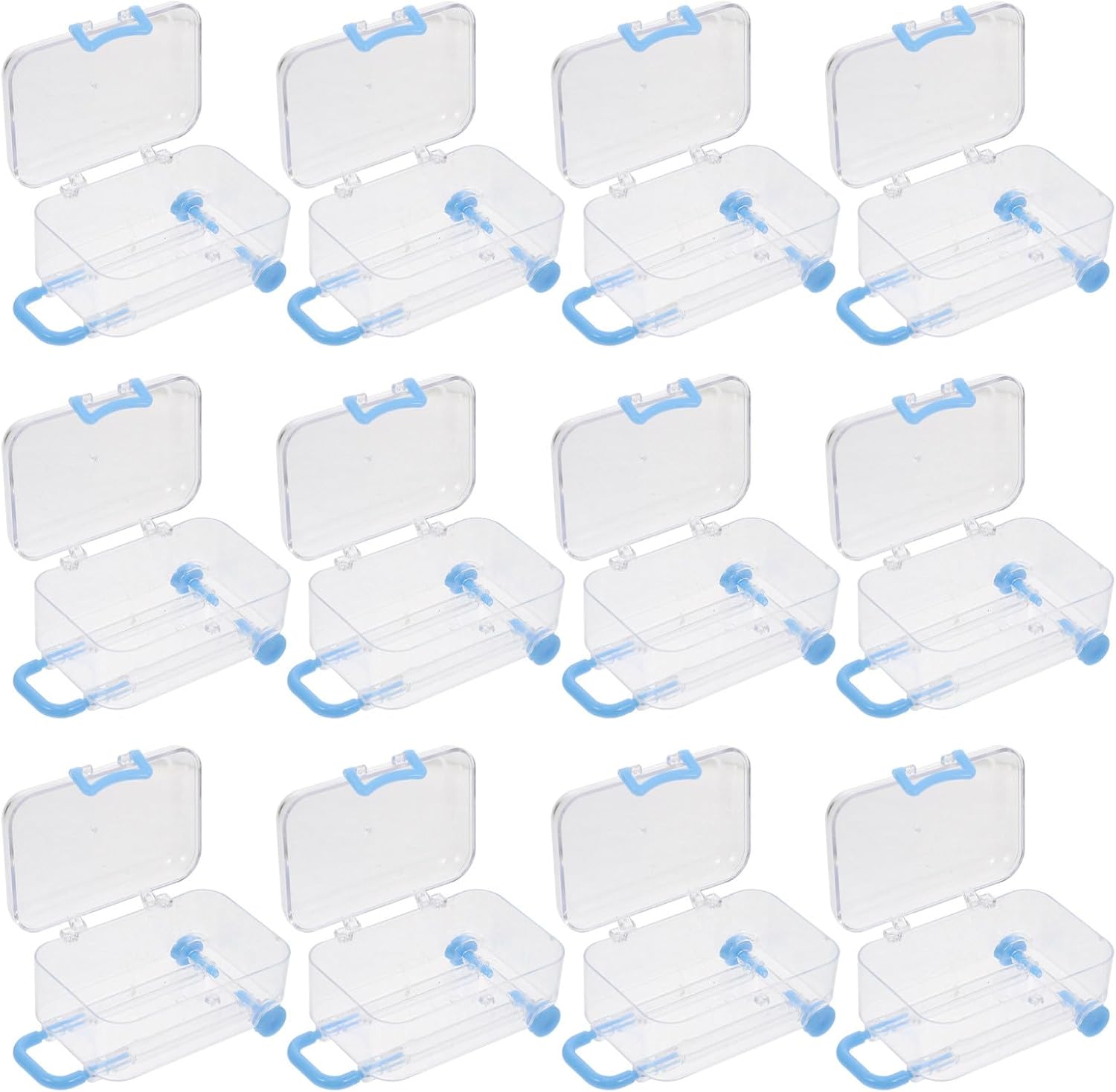 FUOYLOO Creative Suitcase Favor Boxes 12 Pack Ps Blue Candy Containers