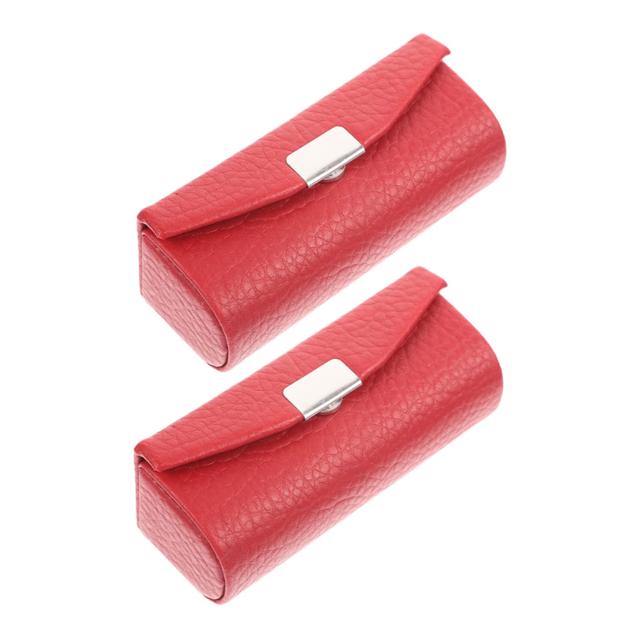 minkissy 6piezas Estuche De Lápiz Labial De Cuero Compacto y Ligero para Viajes y Almacenamiento De Labiales Diseño Elegante y Funcional Cereza Textura De Lichi