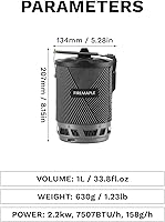 Vista 4 de Estufa portátil Fire-Maple Star X2 Pro para mochileros y campamentos - Herramienta de cocina de campamento rápida, compacta y eficiente para Negro