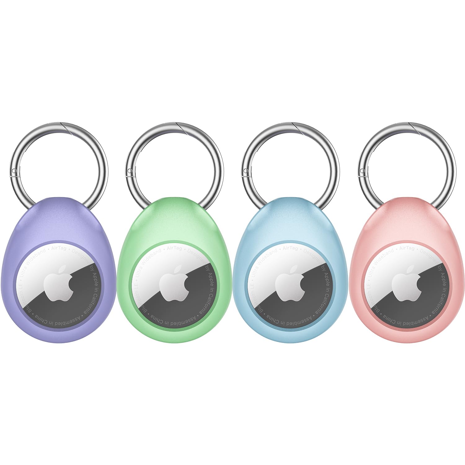 Airtag Holder Keychain, Pnitri Premium PC Material Airtag Case with Full-Body Protection, AiR tag Lock with Key Ring, Non-Drop Design& Ultra Durable