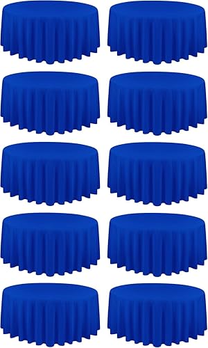 Miniatura 9 de HASJOIN Paquete de 10 manteles rectangulares color morado para mesa rectangular de 60 x 102 pulgadas, mantel de poliéster de 6 pies para mesa