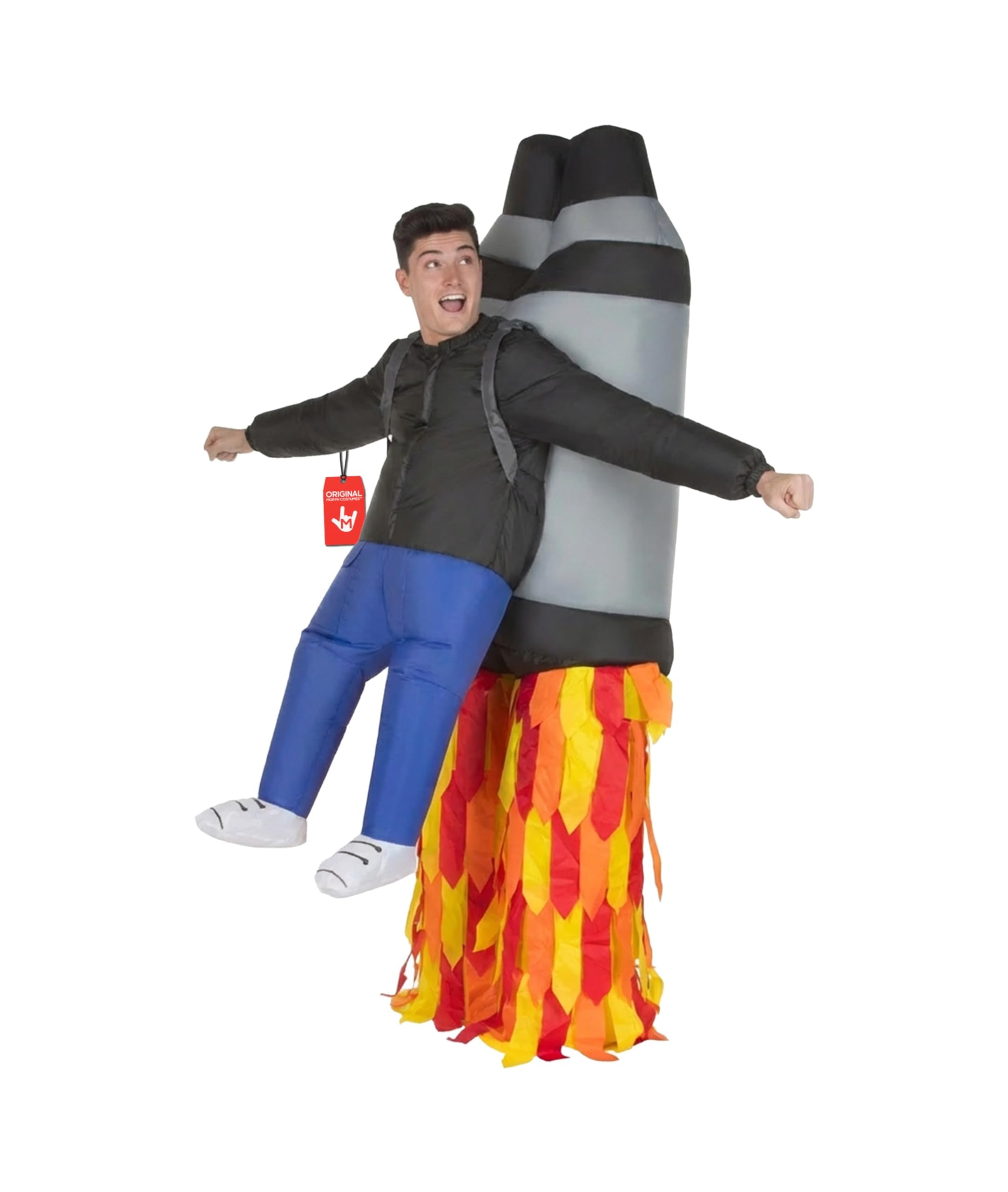 Morph Disfraz Inflable Jetpack, Traje Divertido Cohete, Ideal para Fiestas y Eventos, Talla única
