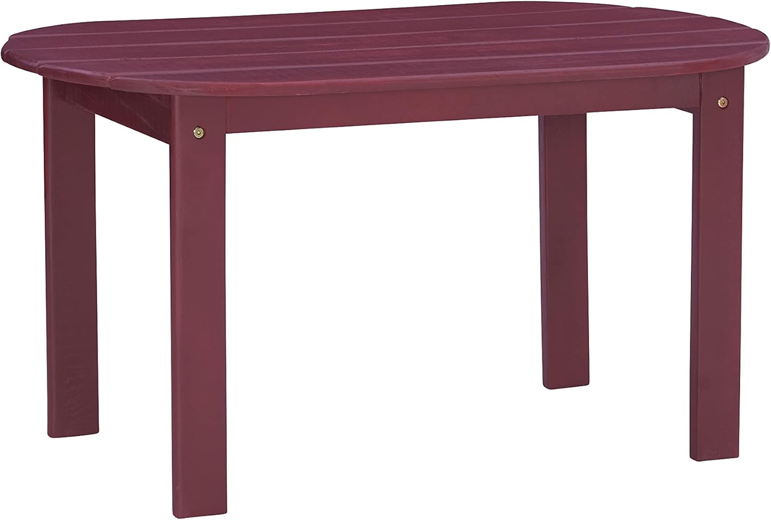 Linon Jayde Adirondack Coffee Table, Red, 21.06D x 38.39W x 3.94H in