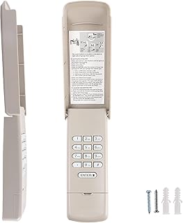 877MAX Garage Door Keypad, Garage Door Opener Fit for All Liftmaster Garage Door Openers Manufactured After 1993 Compatible 315/390 MHz